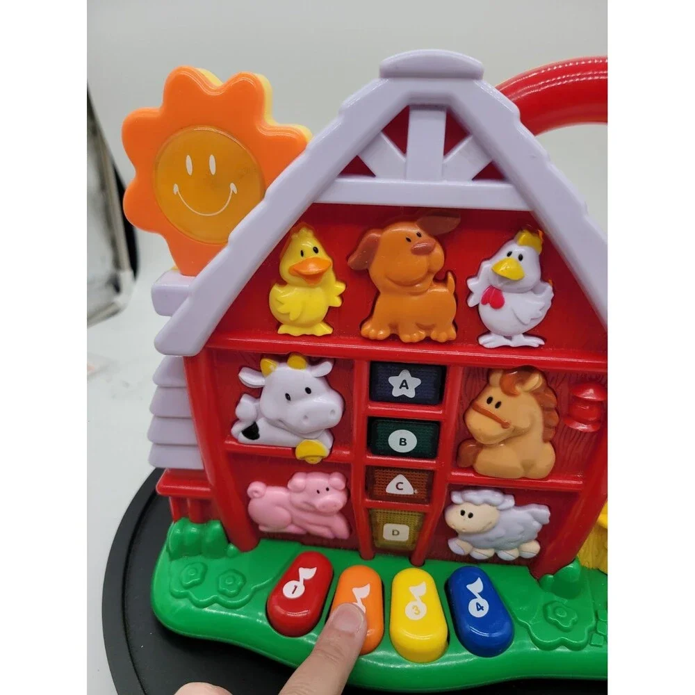 Navy Star Musical Talking Learning Farm Carry Along Toy with Animal Sounds